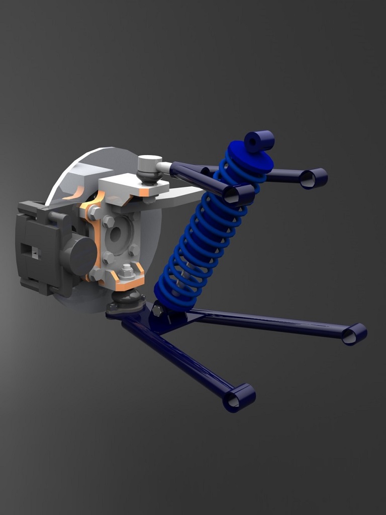 Front suspension 1 person car